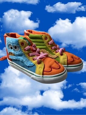 Vans x Sesame Street SK8-Hi Zip  00C4NBMC 900 Size 9 Toddler NWOT VERY RARE